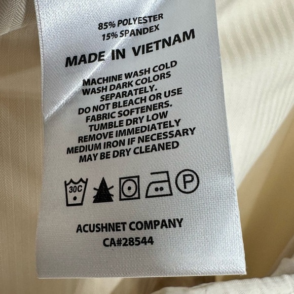 FOOT JOY Men's 42 Tan Lightweight Performance Flat Front Shorts - Picture 6 of 8